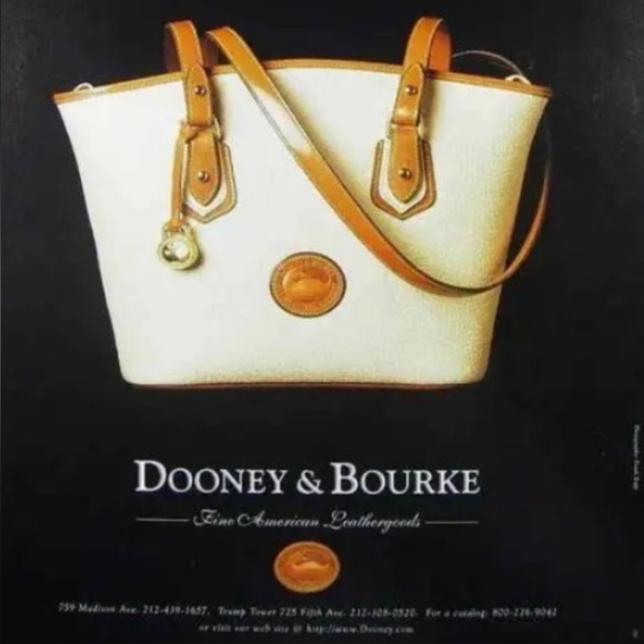 Dooney & Bourke AWL Collection, Zip-Top Tote, mid 1990's Upcrafted. - Picture 13 of 14